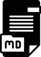 solid icon for md vector