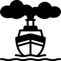 solid icon for ships vector