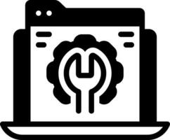 solid icon for webmaster vector