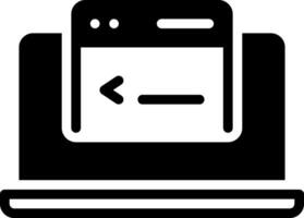 solid icon for application vector