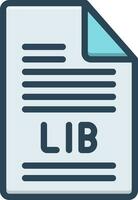 color icon for lib vector