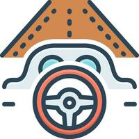 color icon for drive vector
