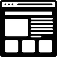 sólido icono para sitio web vector