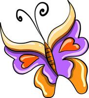 Big butterfly, illustration, vector on white background