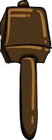 Old hammer, illustration, vector on white background