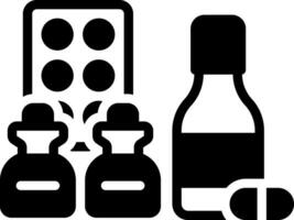 solid icon for pharmaceutical vector