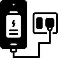 solid icon for charge vector