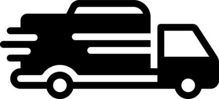 solid icon for shipping vector