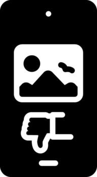 solid icon for unlikely vector