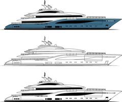 High-quality Yacht vector art, Which is printable on various materials.