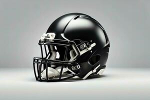 AI generated American Football or Rugby Helmet on White Background. Sport Headgear Illustration photo