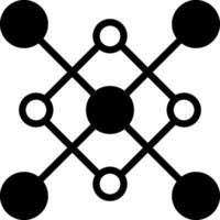 solid icon for nodes vector