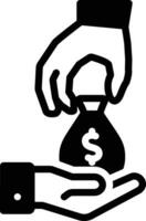 solid icon for rates vector