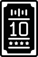 solid icon for decade vector