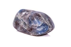 Macro mineral stone sapphire on white background photo