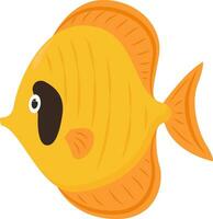 Masked fish, illustration, vector on white background