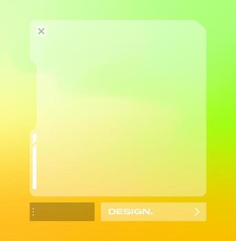 Futuristic square gradient background. Pop up window vector illustration.