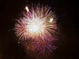 a large colorful fireworks display in the sky photo