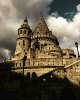 Ancient castle structure in budapest photo