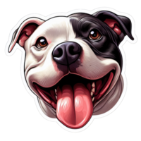 AI generated Happy Doggo's Delightful Expression, Sticker png