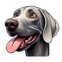 AI generated Happy Doggo's Delightful Expression, Sticker png