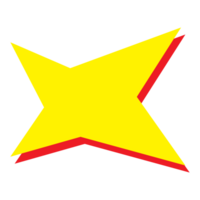 amarillo estrella para sorpresa rebaja conmoción promoción precio etiqueta diseño png