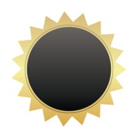 gold sun tag badge price design png