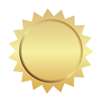 gold sun tag badge price design png