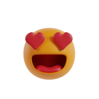 carino unico emoticon 3d rendere clipart png