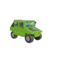 Army vehicle 3d render icon png