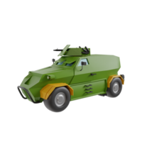 exército veículo 3d render ícone png