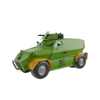 esercito veicolo 3d rendere icona png