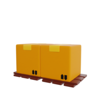 Express delivery cargo 3d render icon png