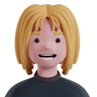 cultureel etnisch 3d mensen avatar sjabloon png