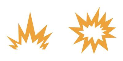 set of blast cartoon element vector