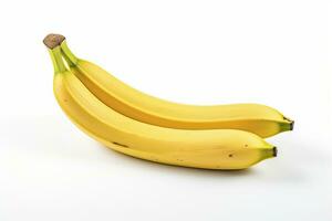 AI generated Bananas are isolated on a white background. AI Generated. photo