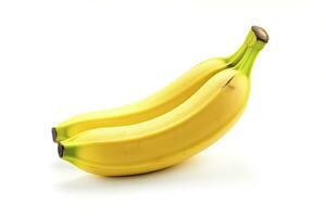 AI generated Bananas are isolated on a white background. AI Generated. photo