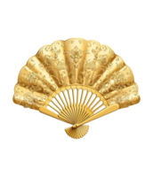 AI generated illustration of chinese folding fan ai generative png