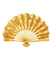 AI generated illustration of chinese folding fan ai generative png