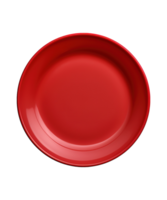 AI generated illustration of red plate with chinese ornament ai generative png