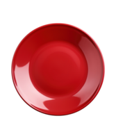 AI generated illustration of red plate with chinese ornament ai generative png