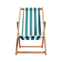 AI generated Beach chair isolated on transparent background png