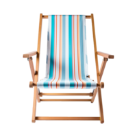 AI generated Beach chair isolated on transparent background png