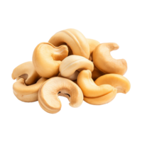 AI generated Cashew nuts isolated on transparent background png