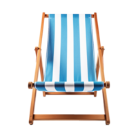 AI generated Beach chair isolated on transparent background png