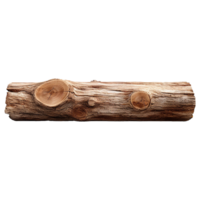 AI generated Wooden log display isolated on transparent background wood product stand png generative ai