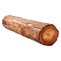 AI generated Wooden log display isolated on transparent background wood product stand png generative ai