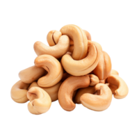 AI generated Cashew nuts isolated on transparent background png