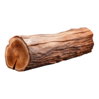 AI generated Wooden log display isolated on transparent background wood product stand png generative ai