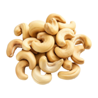 AI generated Cashew nuts isolated on transparent background png